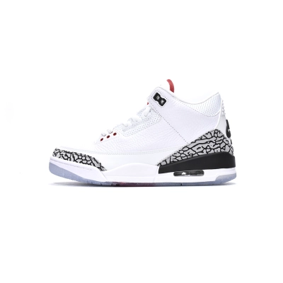 Jordan 3 Retro Free Throw Line White Cement Replica, 923096-101 01