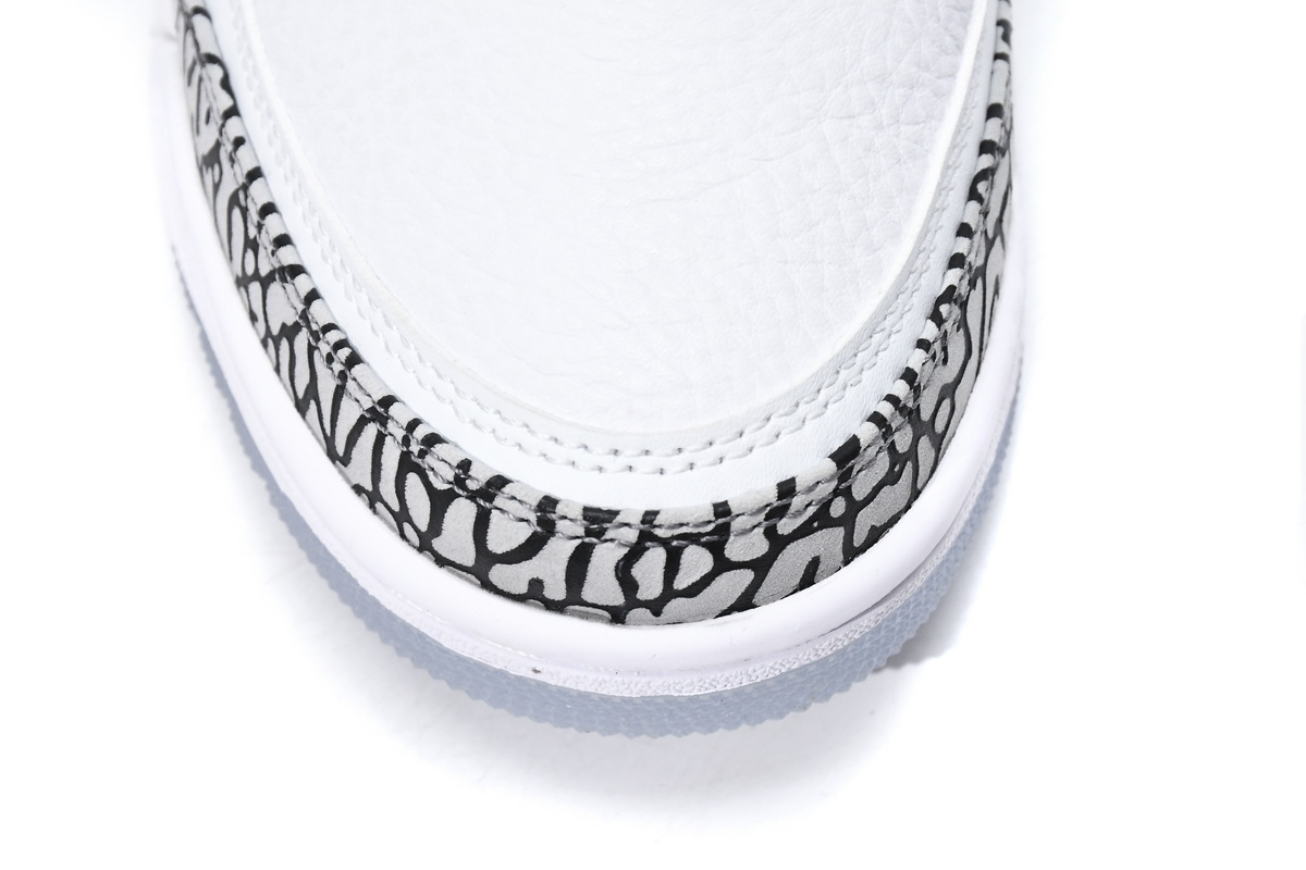 Jordan 3 Retro Free Throw Line White Cement Replica, 923096-101