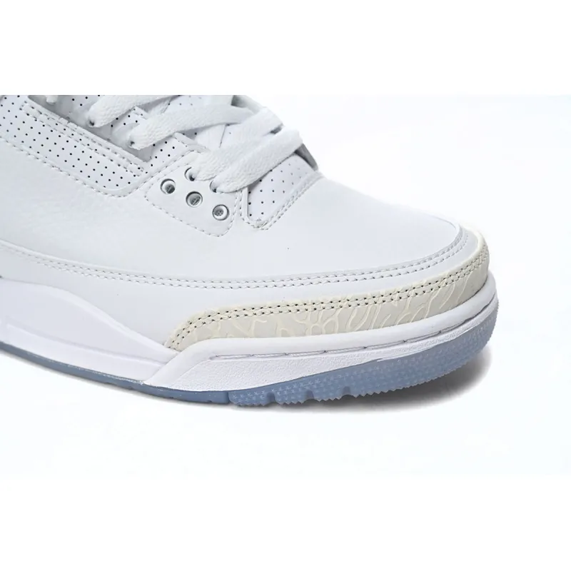 Jordan 3 Retro Pure White Replica, 136064-111