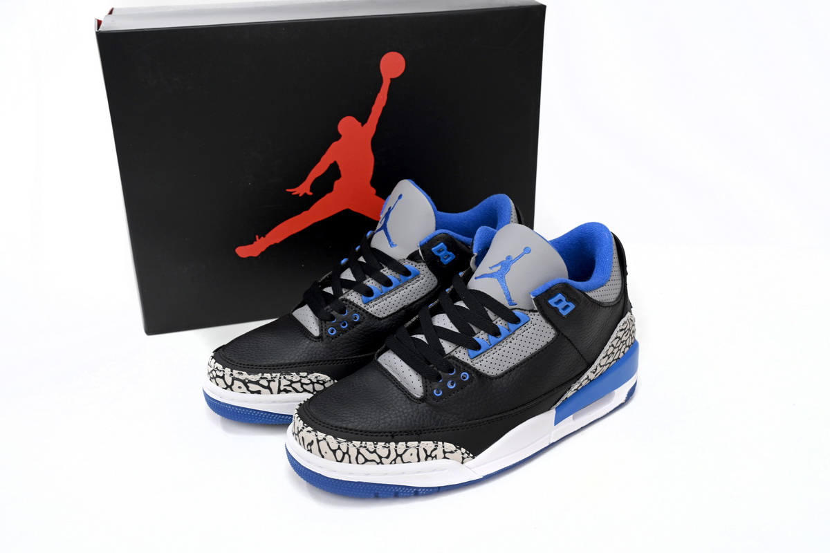 Jordan 3 Retro Sport Blue Replica, 136064-007