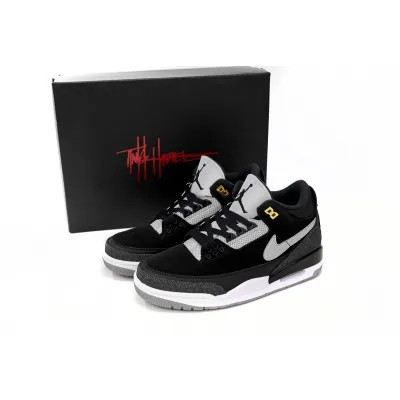 Jordan 3 Retro Tinker Black Cement Gold Replica, CK4348-007 02