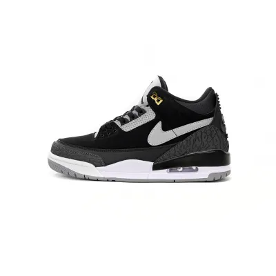 Jordan 3 Retro Tinker Black Cement Gold Replica, CK4348-007 01