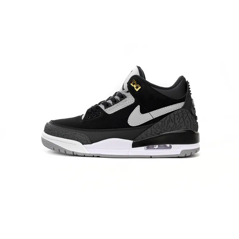 Jordan 3 Retro Tinker Black Cement Gold Replica, CK4348-007