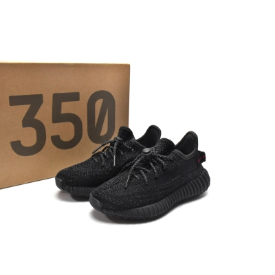 Yeezy Boost 350 V2 Static Black (Reflective) Replica,FU9007 02