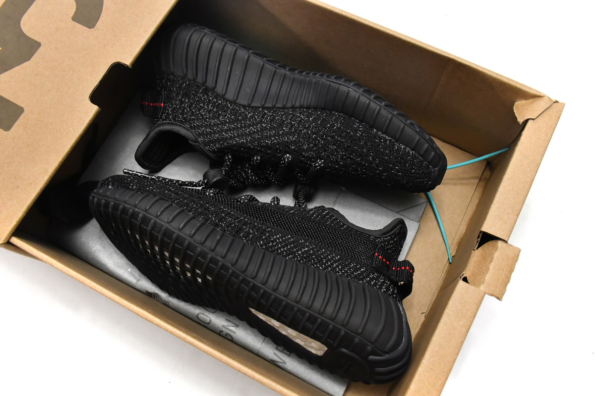 Yeezy Boost 350 V2 Static Black (Reflective) Replica,FU9007