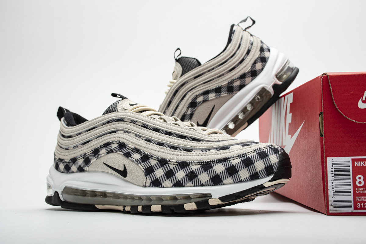 Air Max 97 Plaid Light Cream Replica,312834-201