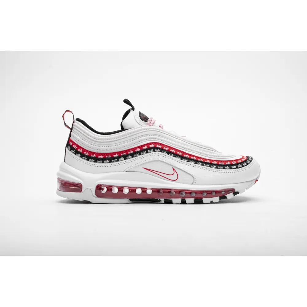 Air Max 97 Sketch Logo White Black Red Replica,CK9397-100