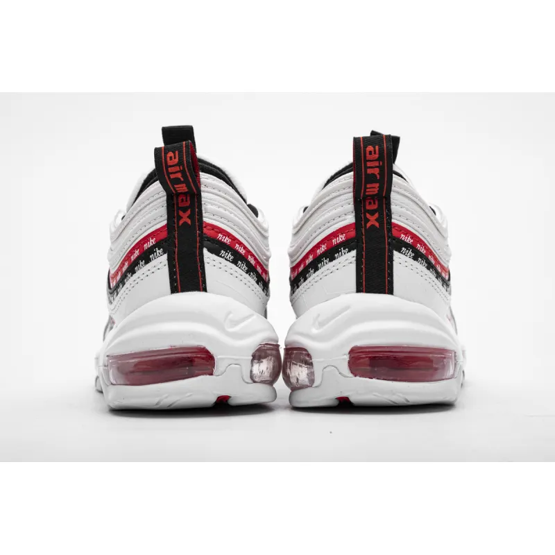 Air Max 97 Sketch Logo White Black Red Replica,CK9397-100