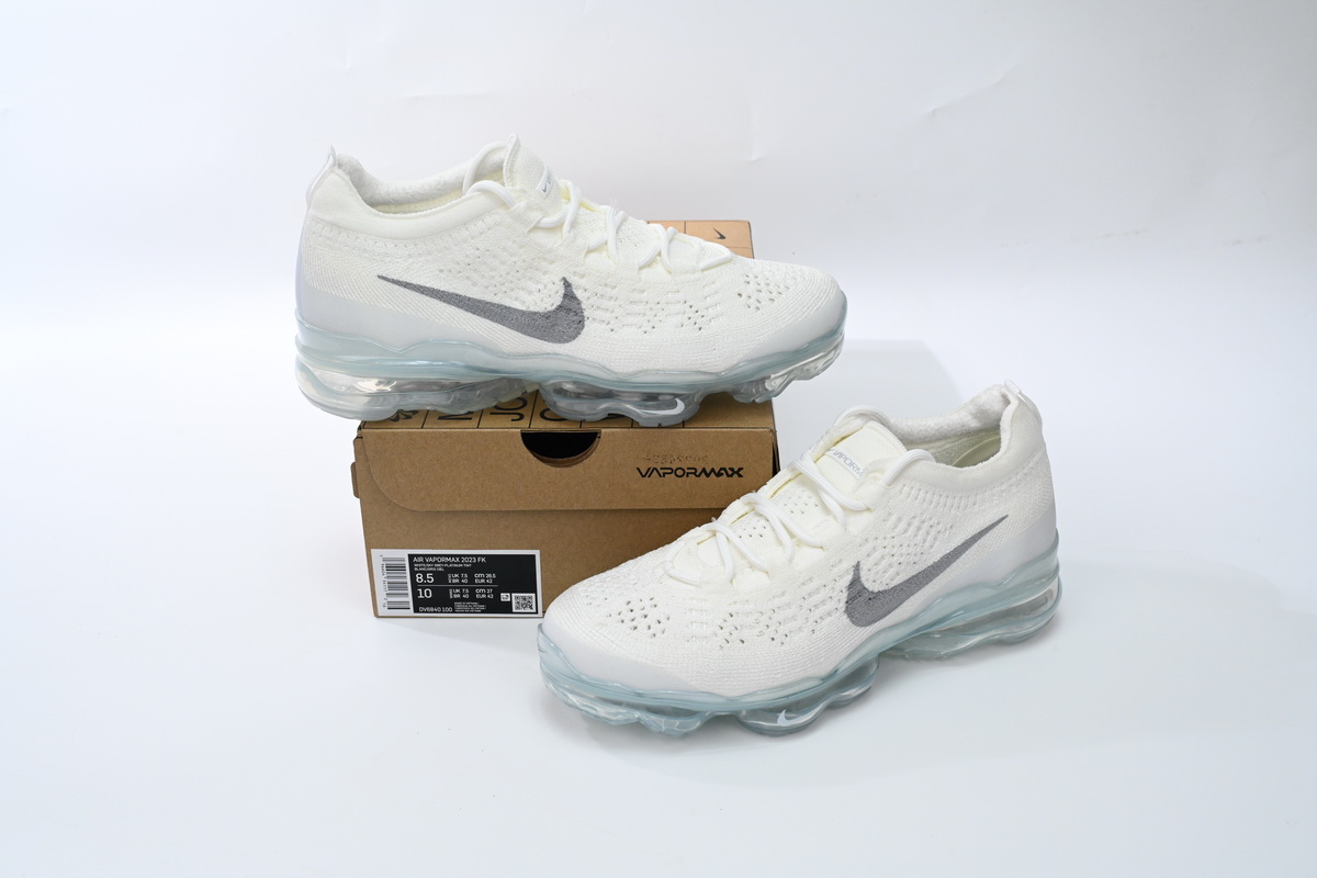 Air VaporMax 2023 Flyknit White Pure Platinum Replica, DV6840-100