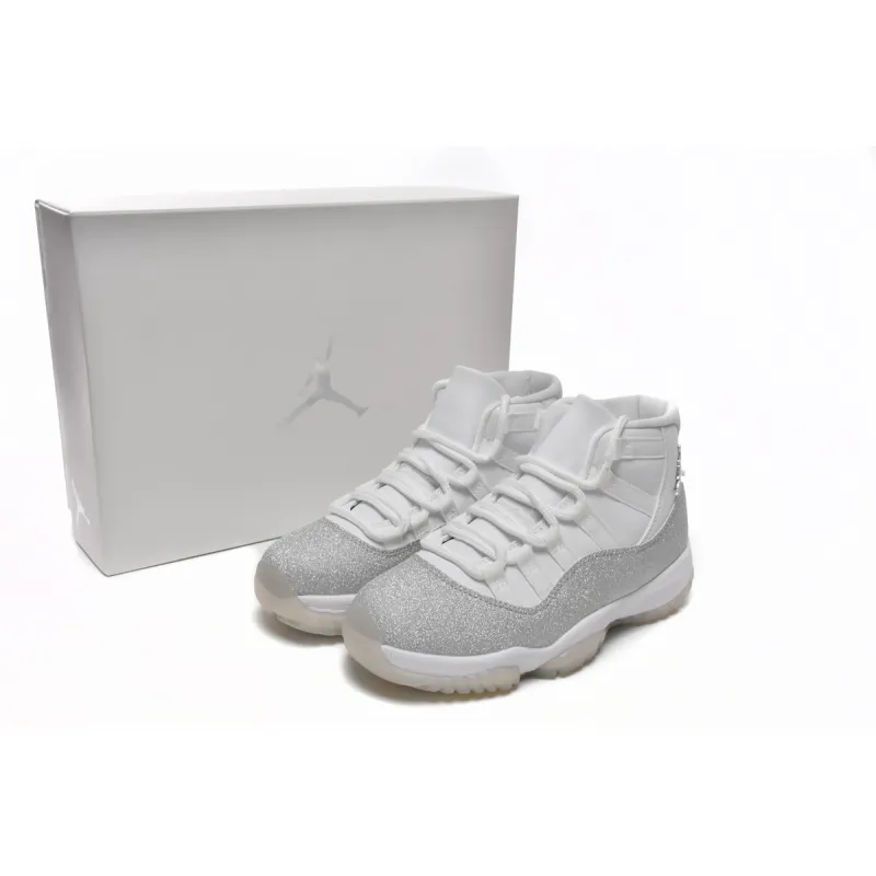 Jordan 11 Retro White Metallic Silver Replica, AR0715-100