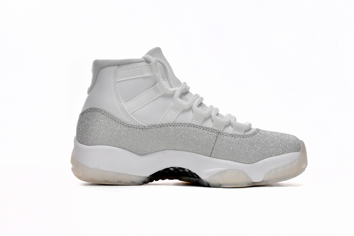 Jordan 11 Retro White Metallic Silver Replica, AR0715-100