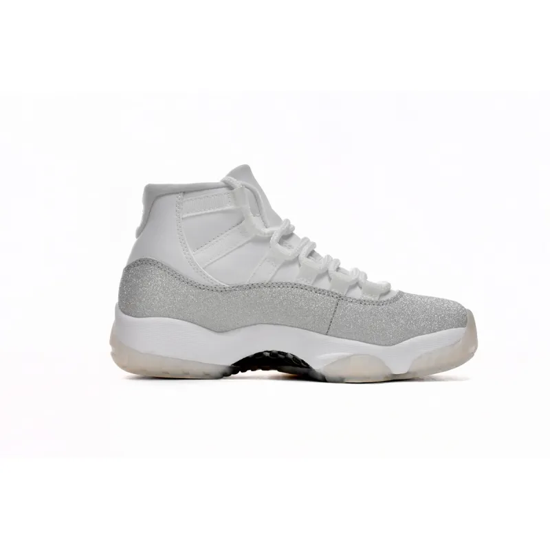 Jordan 11 Retro White Metallic Silver Replica, AR0715-100