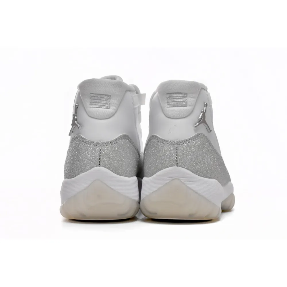 Jordan 11 Retro White Metallic Silver Replica, AR0715-100