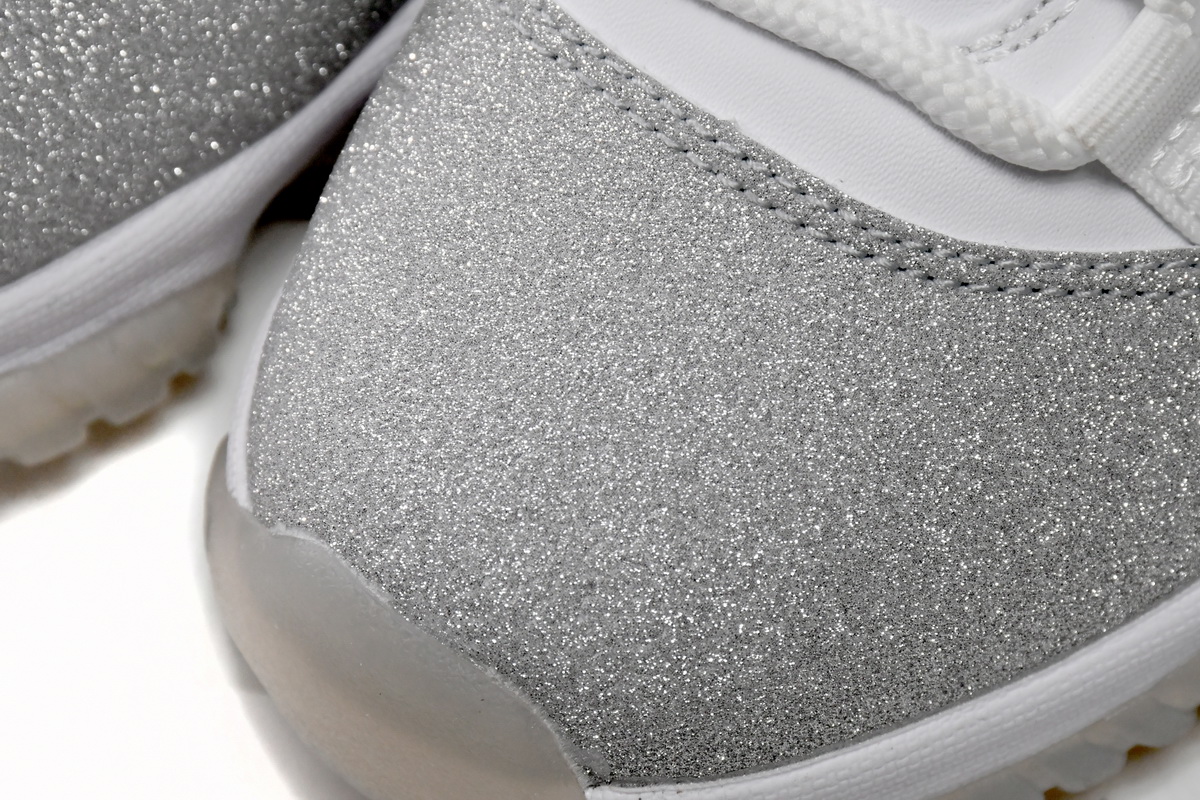 Jordan 11 Retro White Metallic Silver Replica, AR0715-100
