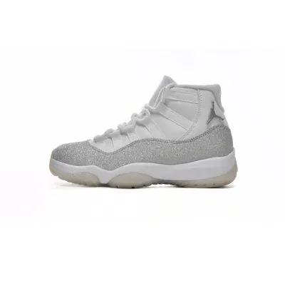 Jordan 11 Retro White Metallic Silver Replica, AR0715-100 01