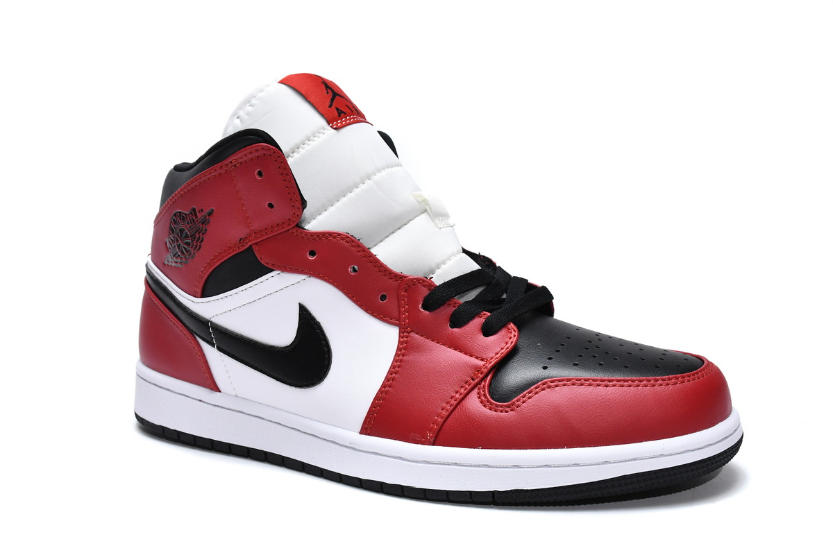 Jordan 1 Mid Chicago Toe Replica, 554724-069, Replica Shoes