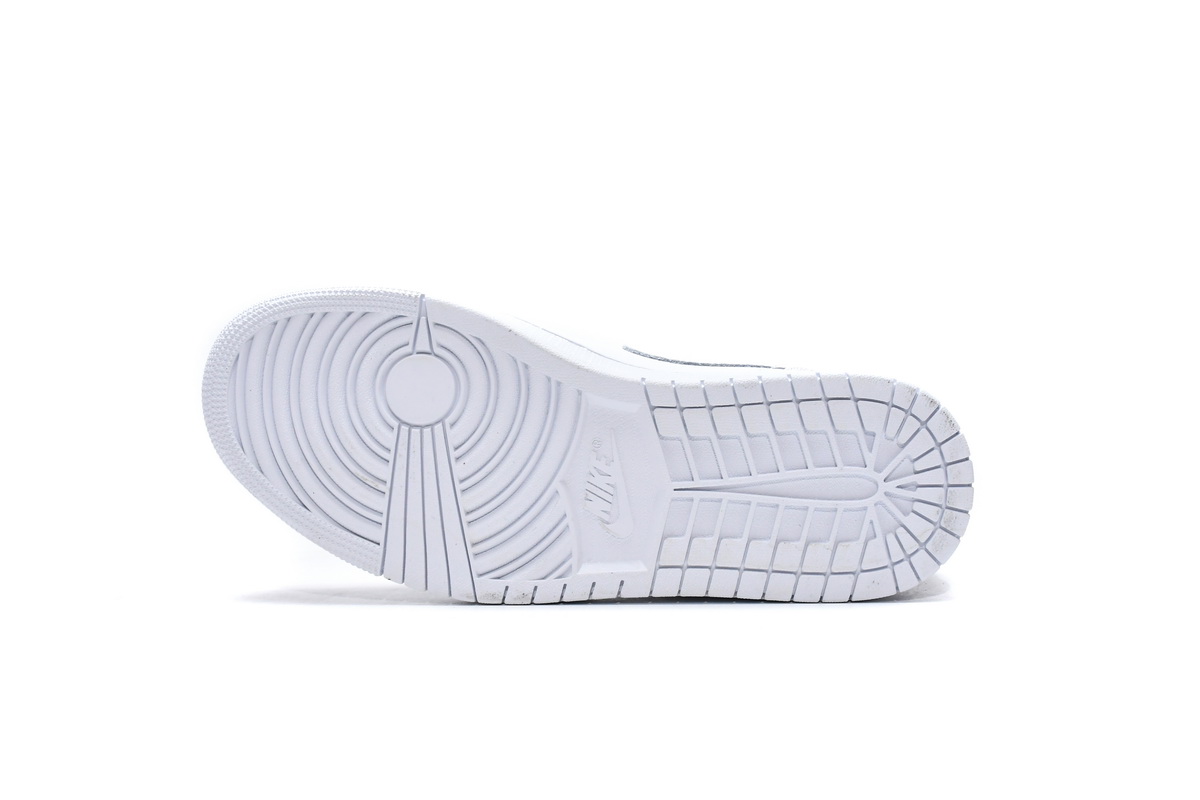 Jordan 1 Mid Triple White Replica, 554724-129, Replica Shoes