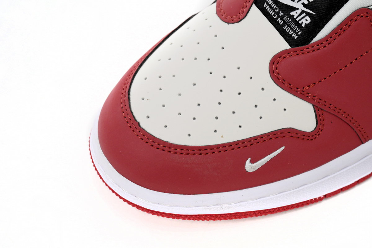 Jordan 1 Retro Low Slip Chicago Replica, BQ8462-601, Replica Shoes