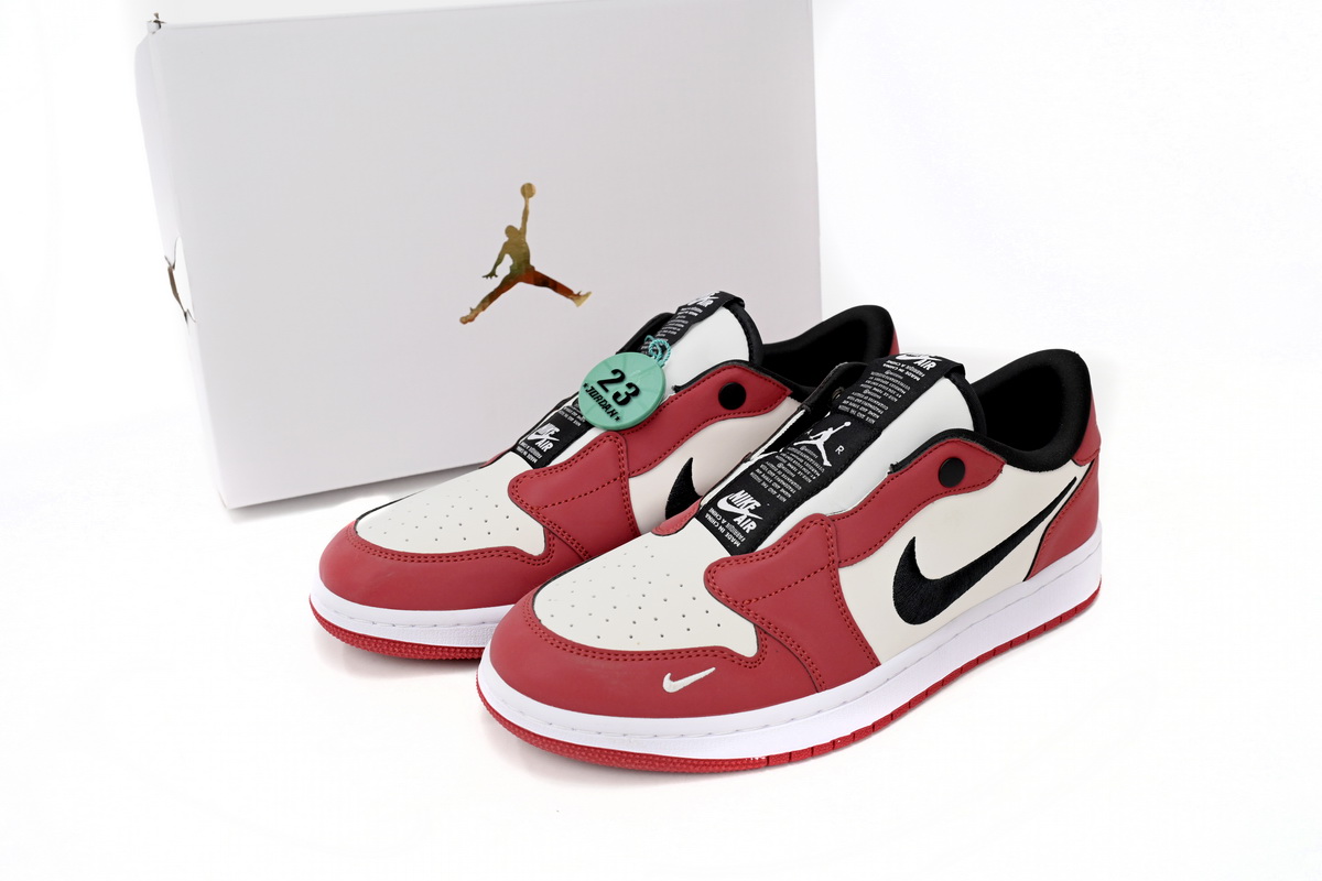 Jordan 1 Retro Low Slip Chicago Replica, BQ8462-601, Replica Shoes