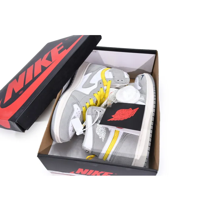 Jordan 1 High Switch Light Smoke Replica,  CW6576-100, Replica Shoes