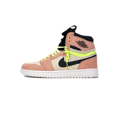 Jordan 1 High Switch Peach Replica,  CW6576-800, Replica Shoes 01