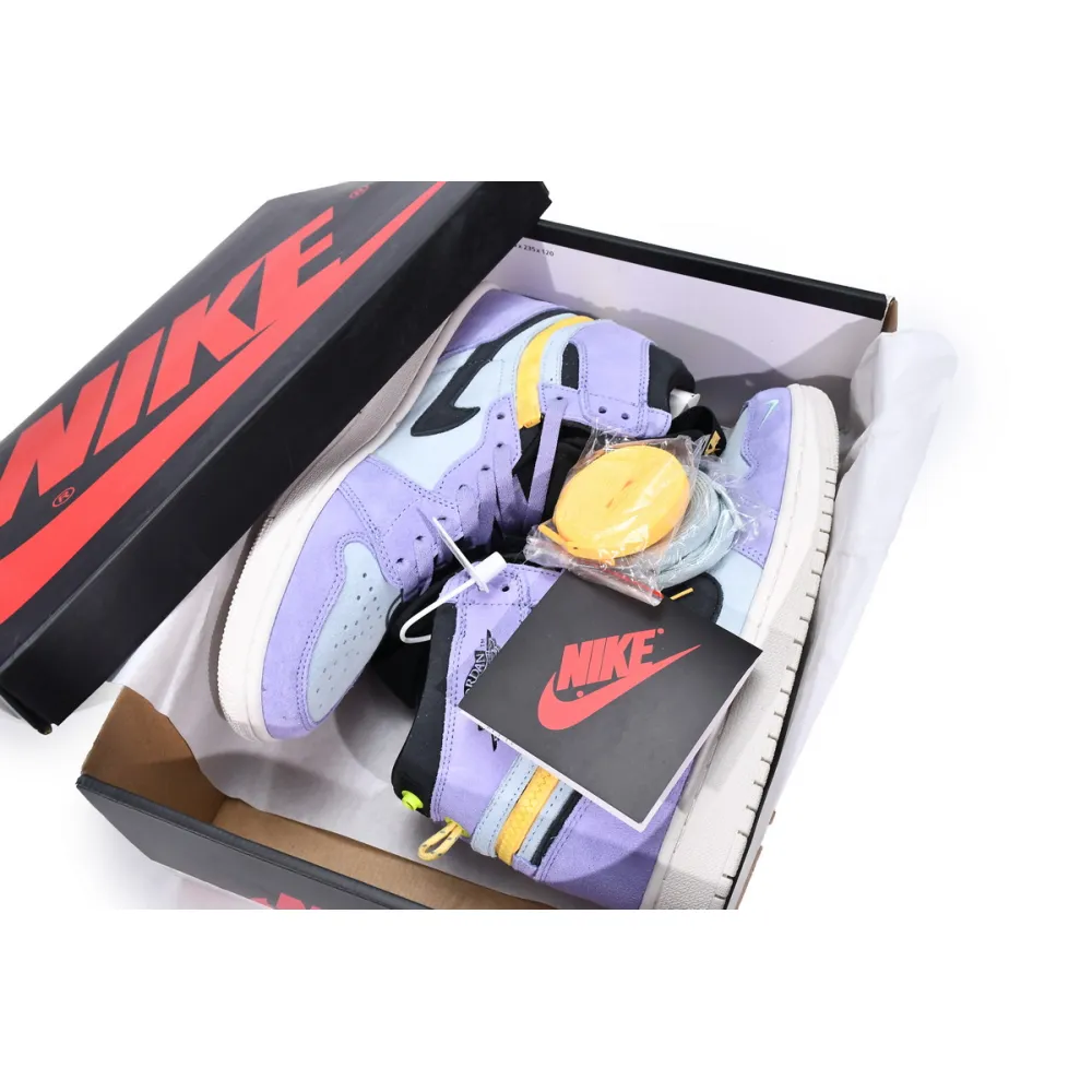 Jordan 1 High Switch Purple Pulse Replica,  CW6576-500, Replica Shoes