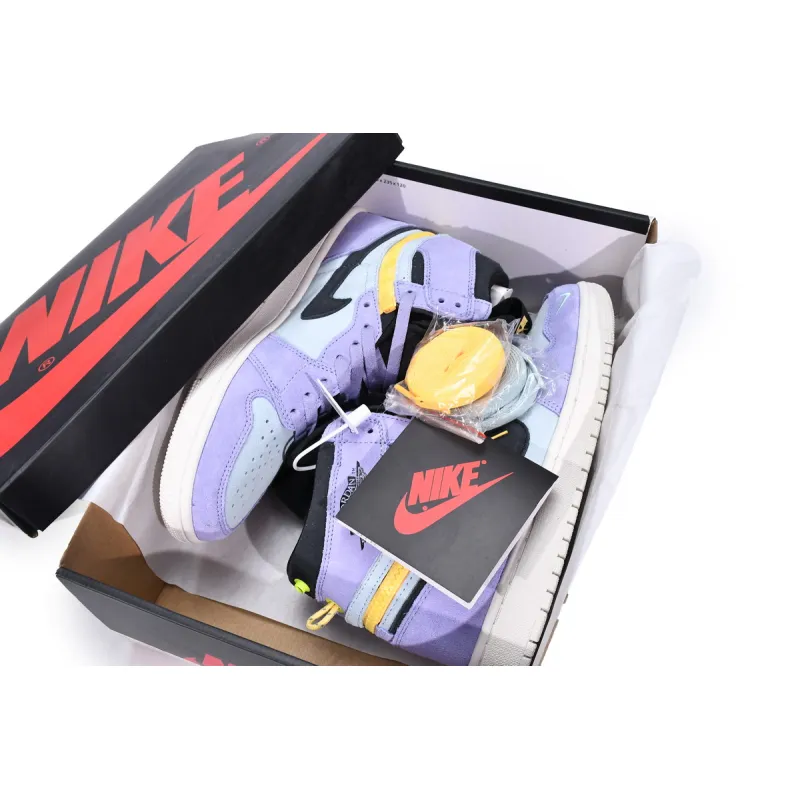 Jordan 1 High Switch Purple Pulse Replica,  CW6576-500, Replica Shoes