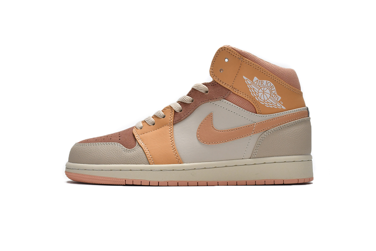 Jordan 1 Mid Apricot Orange Replica