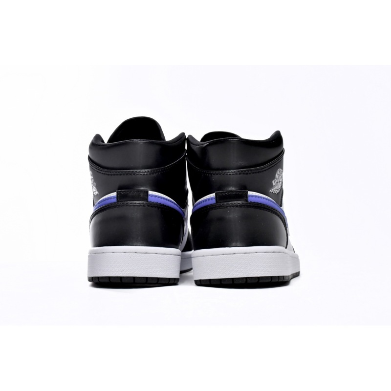 Jordan 1 Mid Black Racer Blue White Replica, 554725-084, Replica Shoes