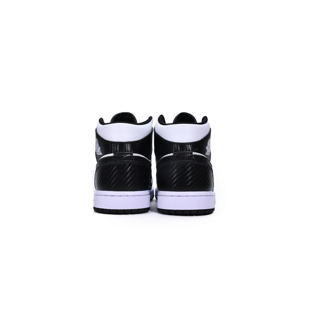 Jordan 1 Mid Carbon Fiber Replica, DD1649-001, Replica Shoes