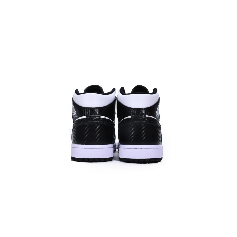 Jordan 1 Mid Carbon Fiber Replica, DD1649-001, Replica Shoes