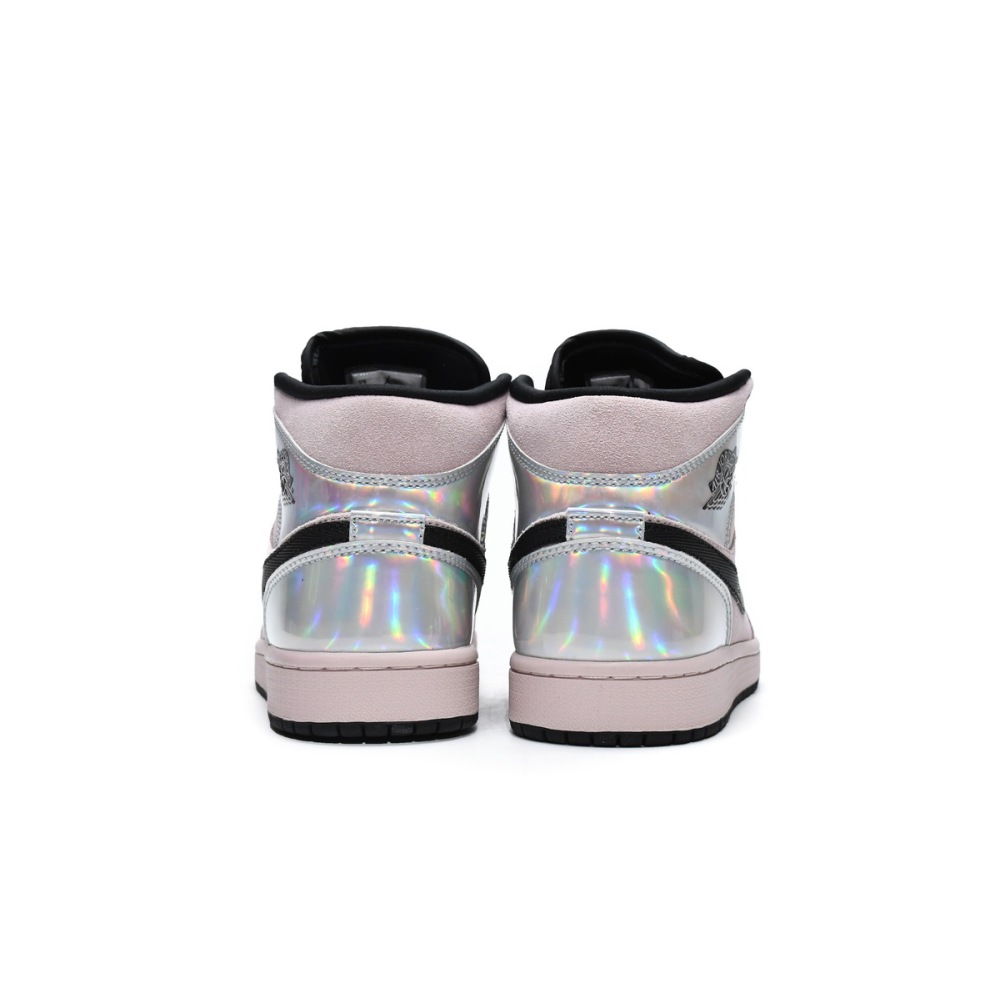 Jordan 1 Mid Dirty Powder Iridescent Replica, BQ6472-602, Replica Shoes