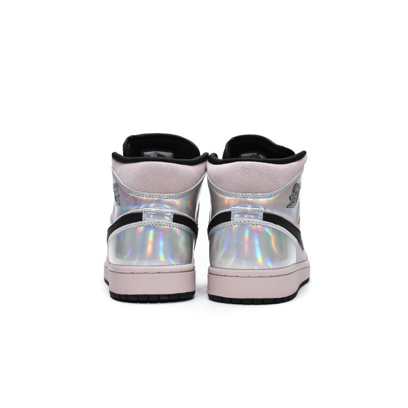 Jordan 1 Mid Dirty Powder Iridescent Replica, BQ6472-602, Replica Shoes