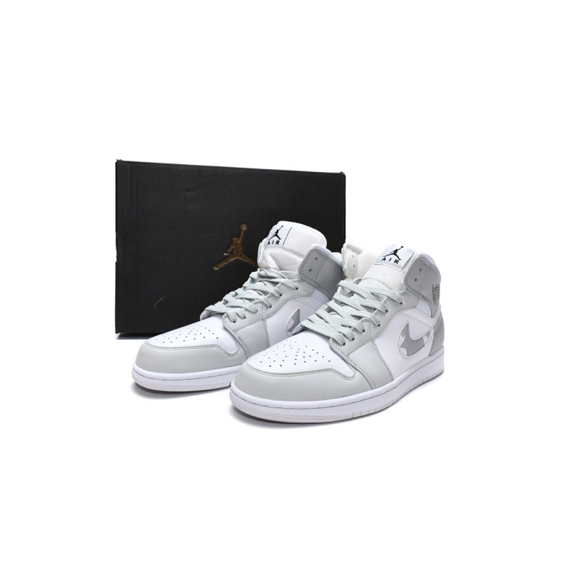 Jordan 1 Mid Grey Camo Replica, DC9035-100, Replica Shoes