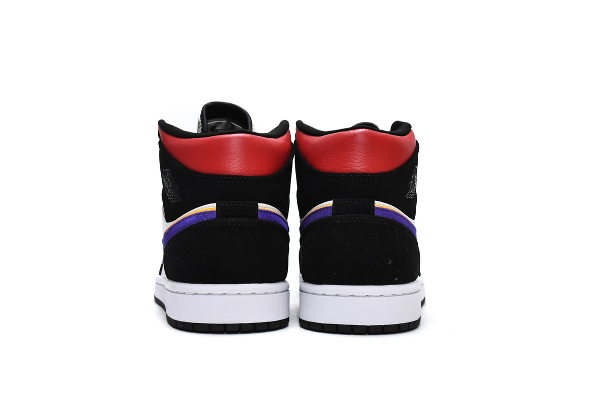 Jordan 1 Mid Lakers Top 3 Replica, 852542-005, Replica Shoes
