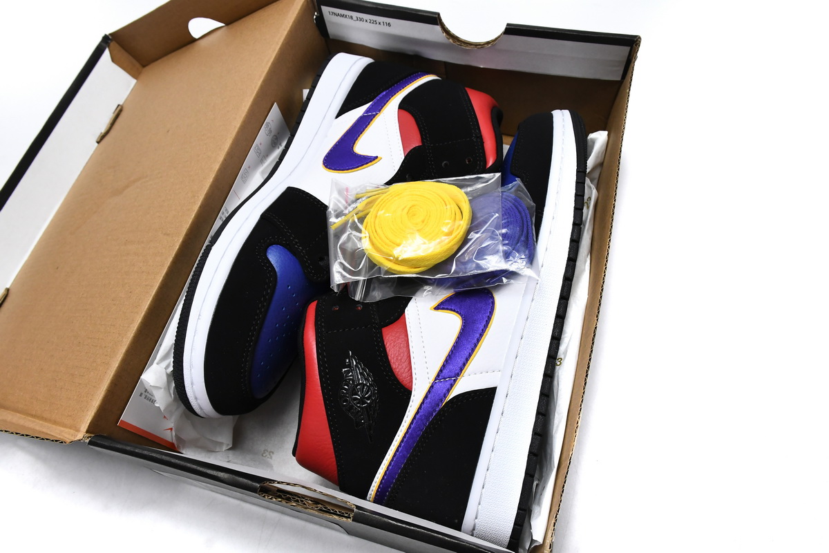 Jordan 1 Mid Lakers Top 3 Replica, 852542-005, Replica Shoes