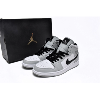 Jordan 1 Mid Light Smoke Grey Replica, 554724-092 02