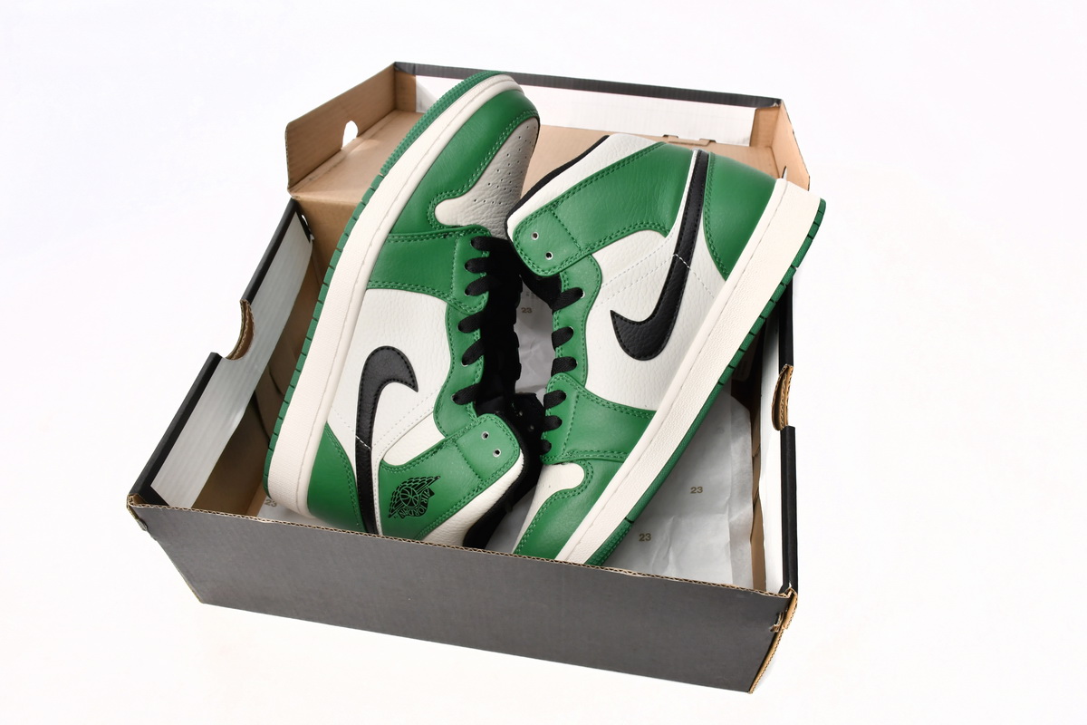 Jordan 1 Mid Pine Green Replica,  852542-301, Replica Shoes