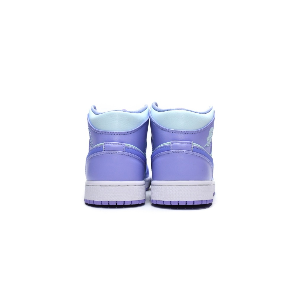 Jordan 1 Mid Purple Aqua Replica, 554724-500, Replica Shoes