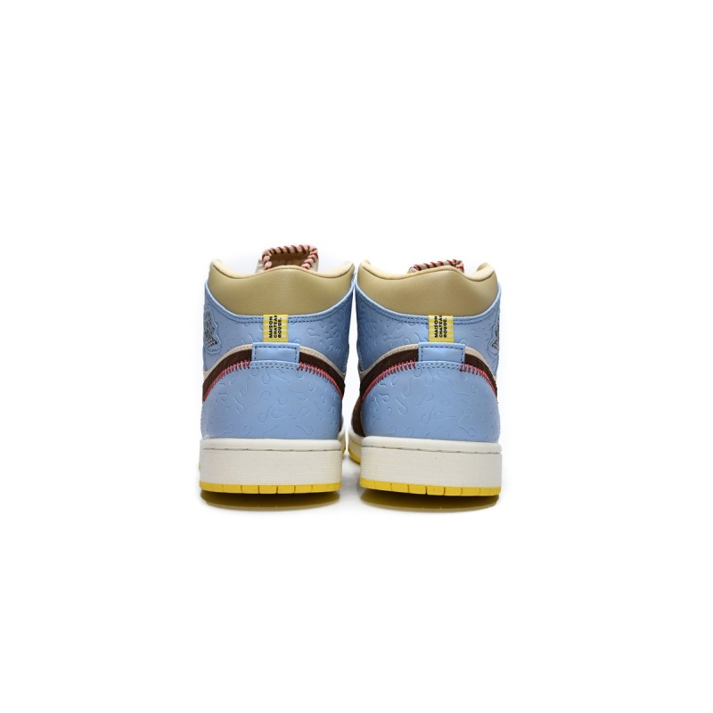 Jordan 1 Mid SE Fearless Maison Chateau Rouge Replica, CU2803-200, Replica Shoes
