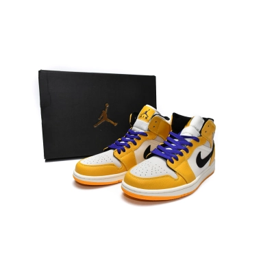 Jordan 1 Mid SE Lakers Replica, 852542-700 02