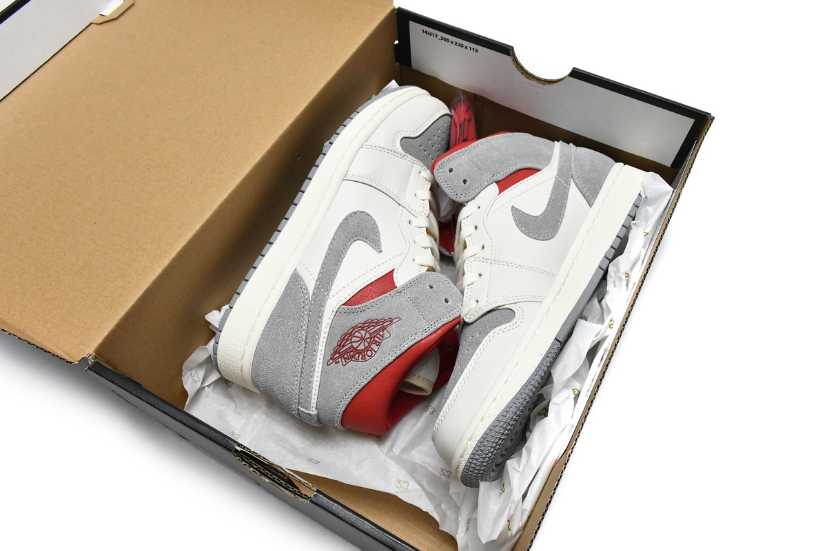 Jordan 1 Mid Sneakersnstuff 20th Anniversary Replica, CT3443-100, Replica Shoes