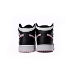 Jordan 1 Mid White Black Light Arctic Pink Replica, 555112-103, Replica Shoes