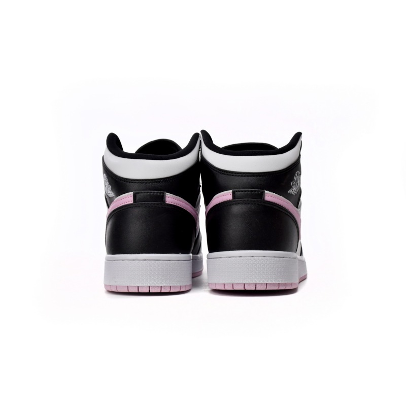 Jordan 1 Mid White Black Light Arctic Pink Replica, 555112-103, Replica Shoes