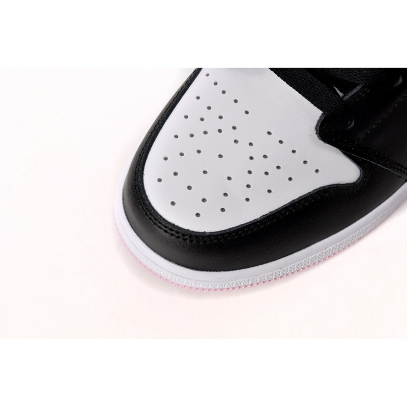 Jordan 1 Mid White Black Light Arctic Pink Replica, 555112-103, Replica Shoes