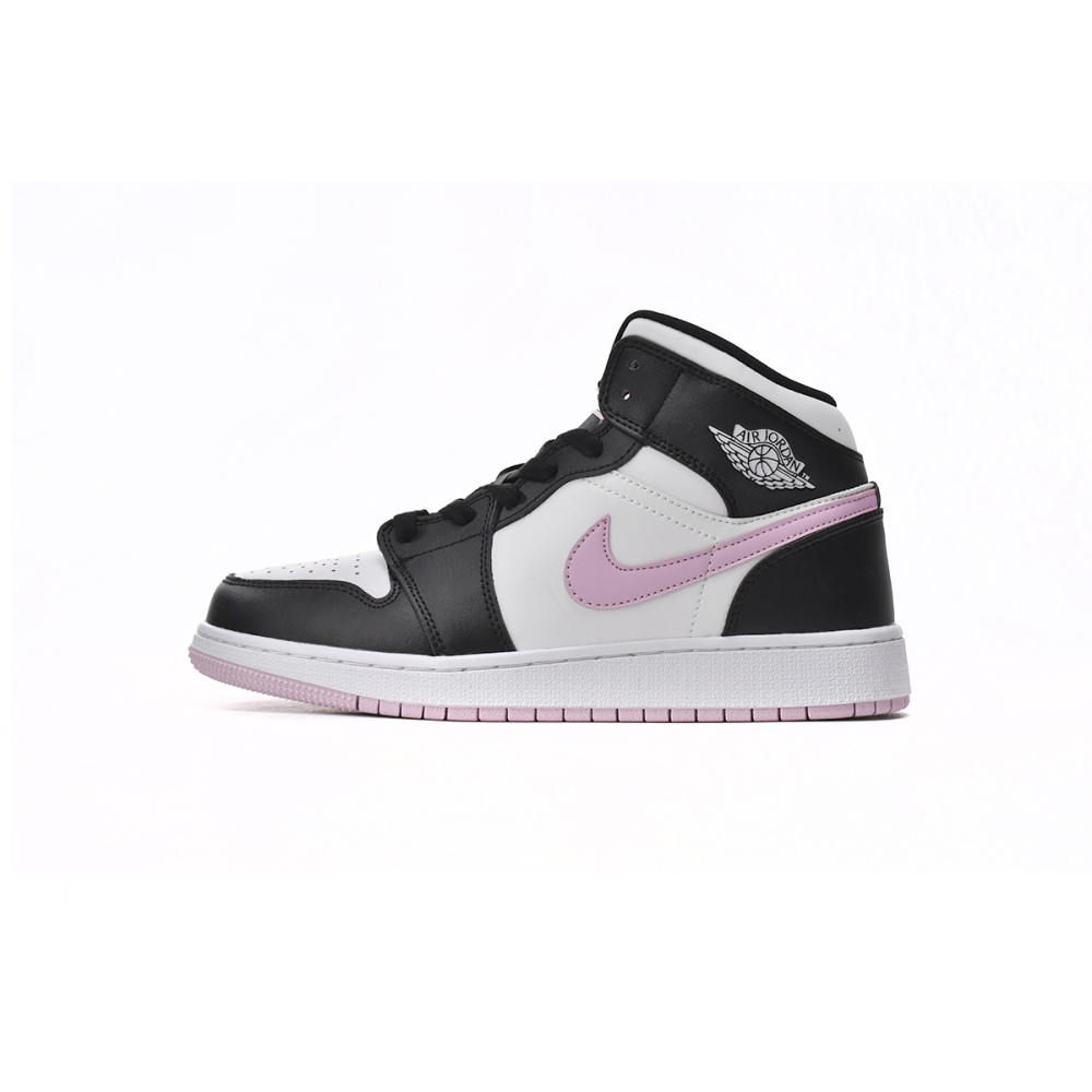 Jordan 1 Mid White Black Light Arctic Pink Replica
