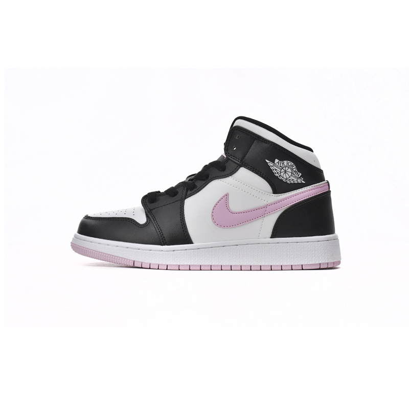 Jordan 1 Mid White Black Light Arctic Pink Replica