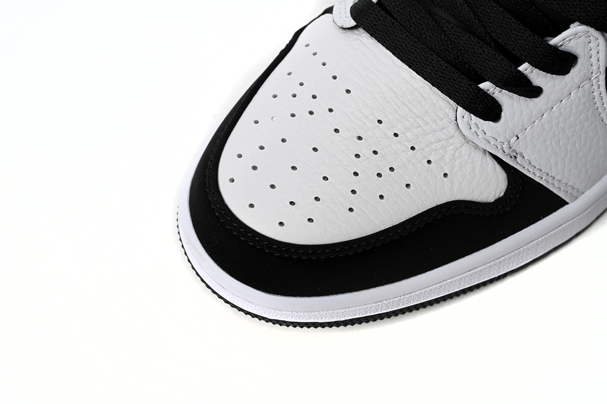 Jordan 1 Mid White Black Replica, 554724-113, Replica Shoes