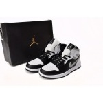 Jordan 1 Mid White Shadow Replica, 554724-073, Replica Shoes