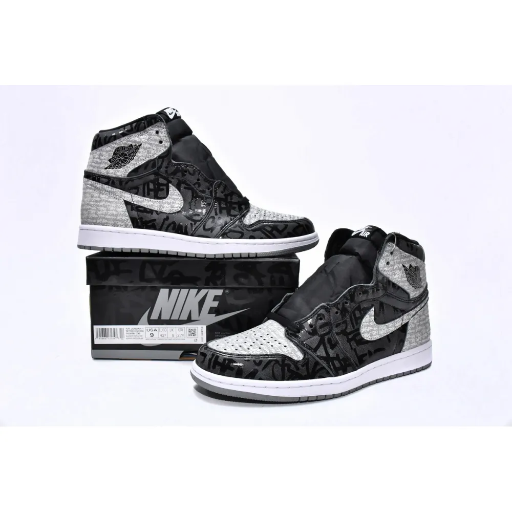 Jordan 1 Retro High OG Rebellionaire Replica,  555088-036, Replica Shoes